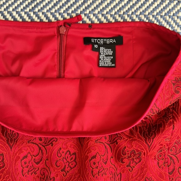 Etcetera red paisley skirt - Picture 3 of 3